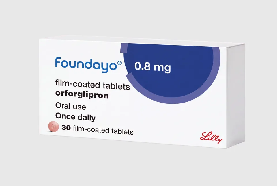 Foundayo 0.8 mg film-coated tablets (orforglipron), pack of 30