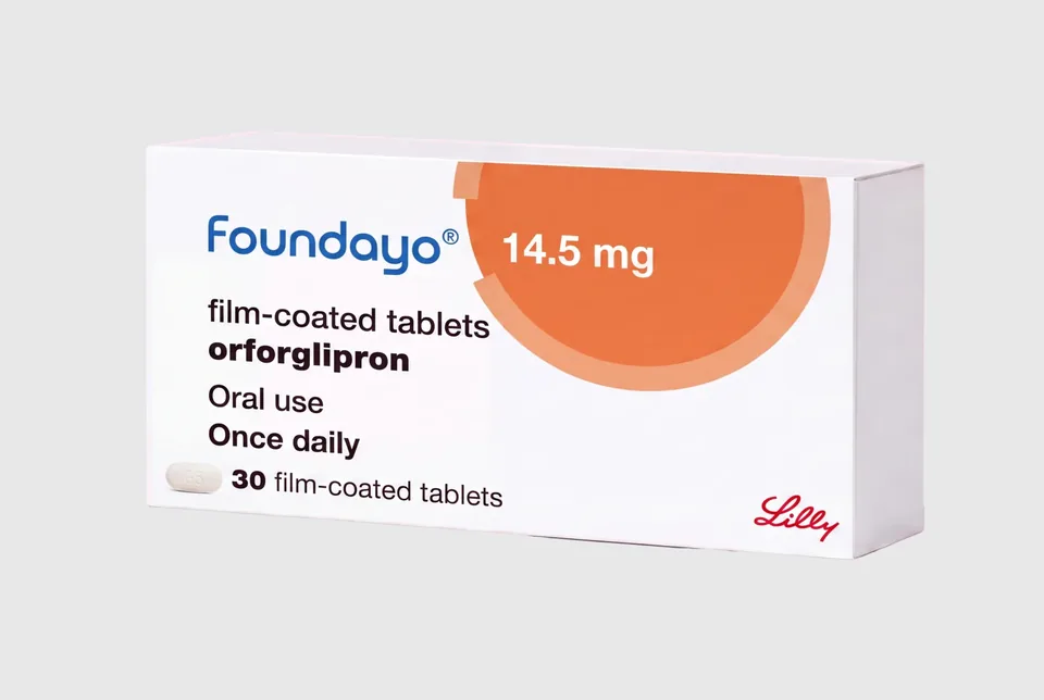 Foundayo 14.5 mg film-coated tablets (orforglipron), pack of 30