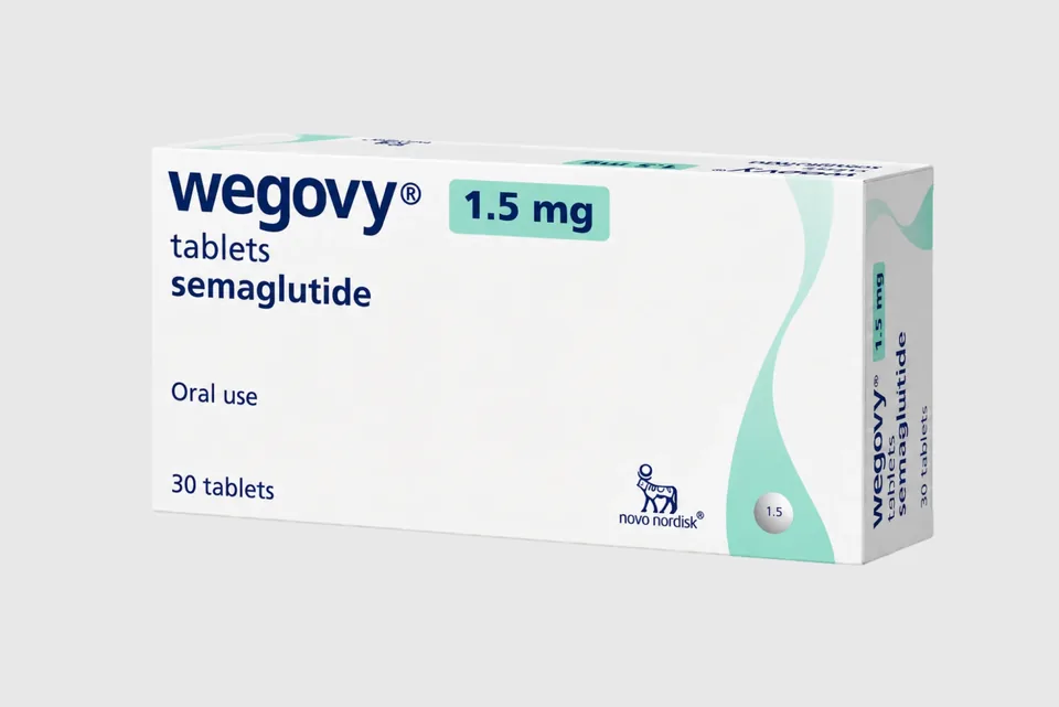 Wegovy 1.5 mg tablets (semaglutide), pack of 30
